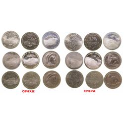 Nine Montana Medallions