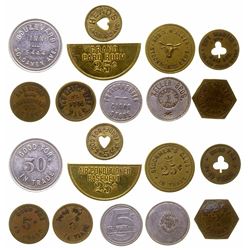 Group of 10 Various US Tokens