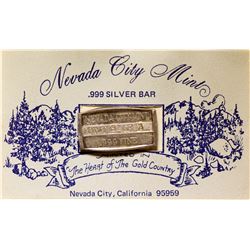 Nevada City Mint Silver Bar