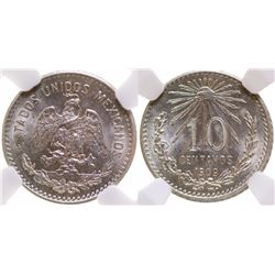 Silver 10 centavo coin (1909)