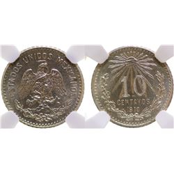 Silver 10 centavo coin (1910)