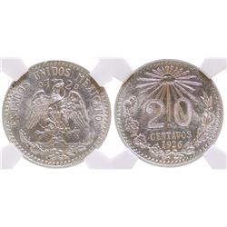 Silver 20 centavo coin (1926)