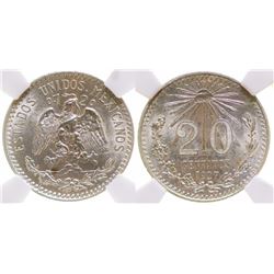 Silver 20 centavo coin (1927)