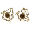 Image 1 : Two Rand South African Gold Coin necklace