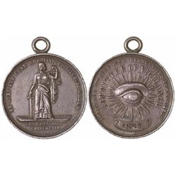 Very Rare 1856 San Francisco Committee of Vigilance Silver Medal