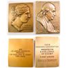 Image 1 : ANA: Two Rare Presentation Bronze Plaques Awarded for Excellence of Exhibit in 1956 & 1958