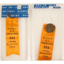 ANA 1923 Montreal Convention Badges