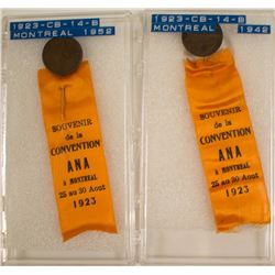 ANA 1923 Montreal Convention Badges