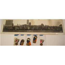 ANA 1938 & 1939 Convention Badges & Photograph