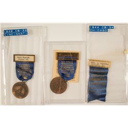 ANA 1942 & 1944 Convention Badges
