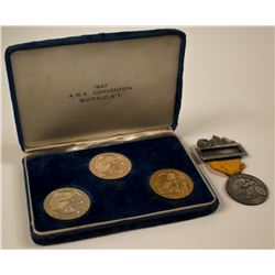 ANA 1947 Buffalo Convention Badges & Medals