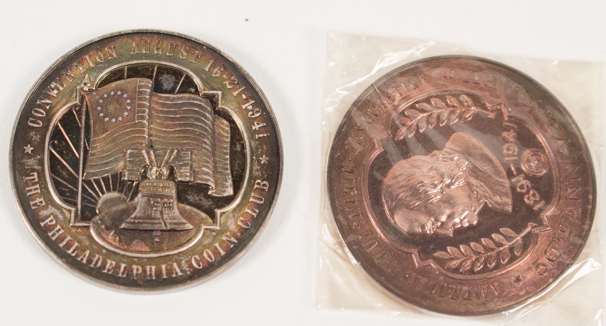 ANA Convention Medals Two Proof Silver