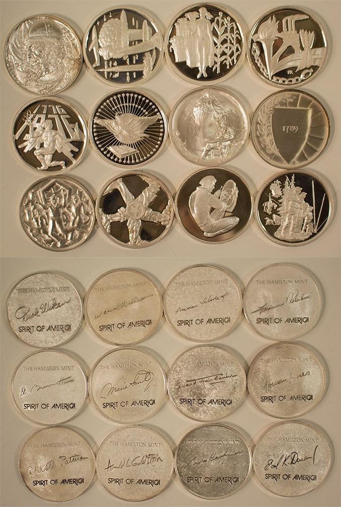 Silver Rounds Collection Book Large Hamilton Mint Silver Rounds Collection