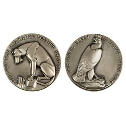 Society of Medalists: Aesop's fable of hawk