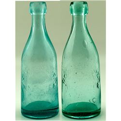 Two Varieties of the New Almaden Soda Bottles