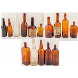 15 Beer and Whiskey Bottles