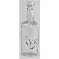 Fancy Top, Rye Whiskey Back Bar Bottle