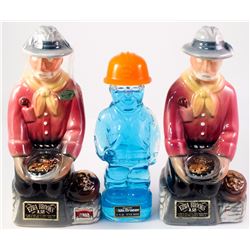 Collection of Three Mining Decanters