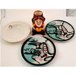 Four Ceramic Nevada Gaming Pieces