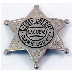 Clark Co. Deputy Sheriff 6-Point Star Badge