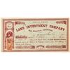 Image 1 : Land Investment Company Stock Certificate