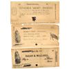 Image 1 : Virginia City, Montana Territorial Hand-drawn Check Proofs c.1860s