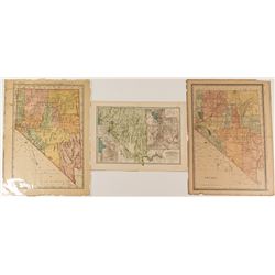 Three Nevada Double Truck Maps