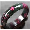 Image 1 : Natural Chinese Jade Floral Bracelet/Bangle