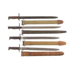 LOT OF 4 U.S. BAYONETS.  