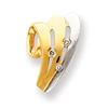 Image 1 : 14K Rhodium Diamond Pendant