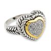 Image 1 : SS & 14K Dia Ring