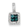 Image 1 : 14K WG Wht. & Bl. Dia Pendant
