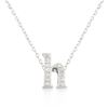 Image 1 : Micro-Pave Initial H Pendant