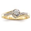Image 1 : 14K Diamond Semi-Mount Engagement Ring