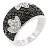Image 1 : Black and White Tulip Ring