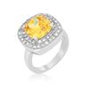 Image 1 : Yellow Bridal Cocktail Ring