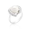 Image 1 : Single Pearl Cocktail Ring