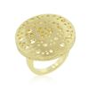 Image 1 : Textured Golden Saucer Ring