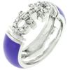 Image 1 : Purple Enamel Cubic Zirconia Ring