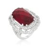 Image 1 : Red Cocktail Crest Ring