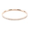 Image 1 : Simple Rosegold Finish Crystal Bangle