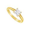 Image 1 : Diamond Solitaire Ring : 14K Yellow Gold – 1.00 CT Diamond