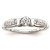 Image 1 : 14K White Gold Diamond Semi-Mount Engagement Ring