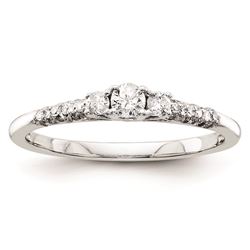 14K White Gold Diamond Semi-Mount Engagement Ring