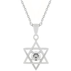 Star of David Solitaire Pendant