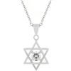 Image 1 : Star of David Solitaire Pendant