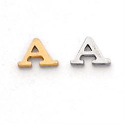 Gold Filled Die Struck Letter F