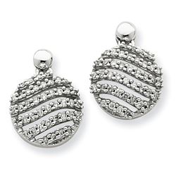 14K WG Dia Earrings