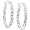 Image 1 : Eternity Hoop Earrings