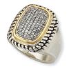 Image 1 : SS W/14K Dia Ring